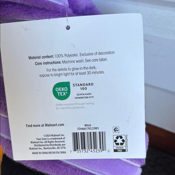 NWT Your  Zone Kids Hooded, Halloween Witch Blanket SZ:40” x 50” - Picture 5 of 8